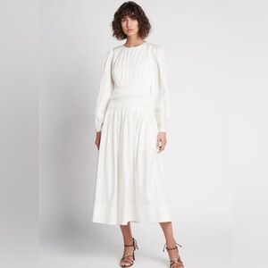 NWT AJE Tidal Tucked Midi Dress
